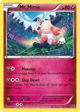 Mr. Mime (91) Reverse Holofoil - XY Base Set