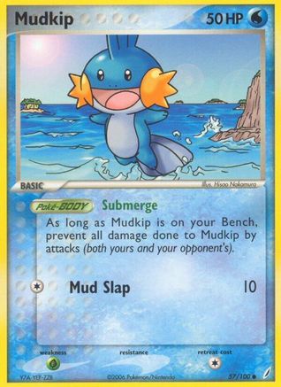 Mudkip - 057/100 (57) Reverse Holofoil - Crystal Guardians