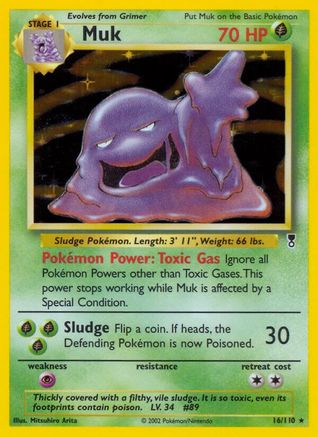 Muk (16) Reverse Holofoil - Legendary Collection