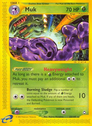 Muk (23) Reverse Holofoil - Aquapolis