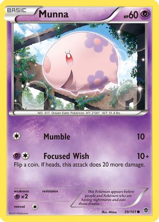 Munna (39) Reverse Holofoil - Plasma Blast