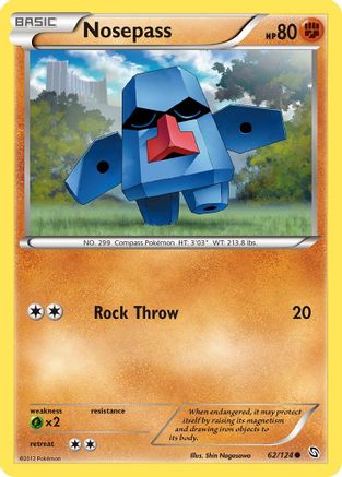 Nosepass (62) Reverse Holofoil - Dragons Exalted