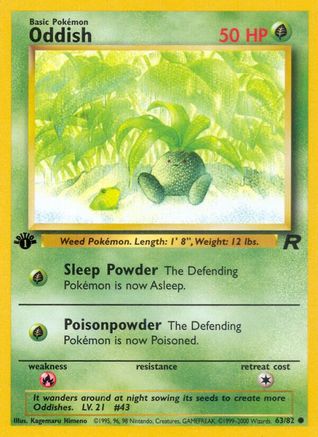 Oddish (63) 1st Edition - Team Rocket
