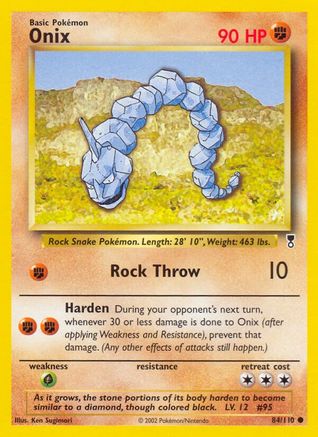 Onix (84) Reverse Holofoil - Legendary Collection