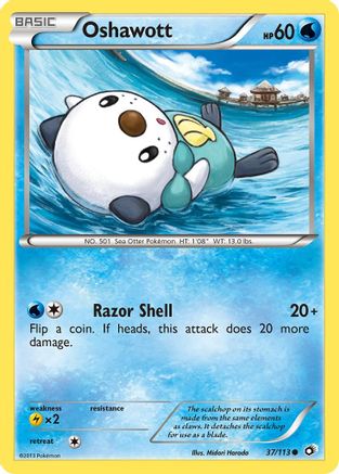 Oshawott (37) Reverse Holofoil - Legendary Treasures
