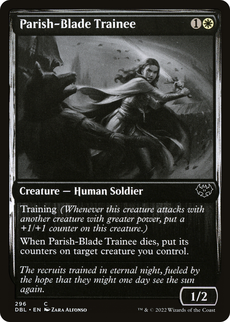 Parish-Blade Trainee (296) Foil - Innistrad: Double Feature