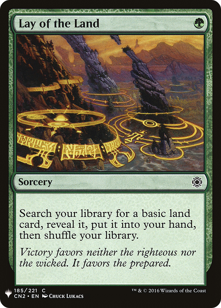 Lay of the Land (CN2-185) - The List