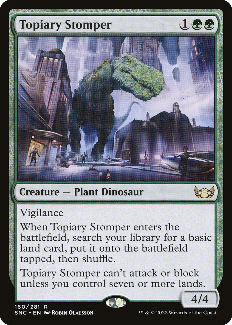 Topiary Stomper (160) Foil - Streets of New Capenna