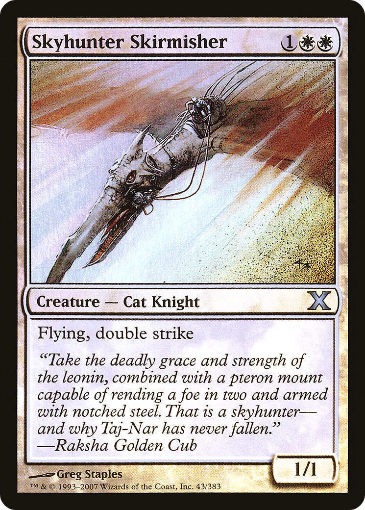 Skyhunter Skirmisher (43) Foil - Tenth Edition