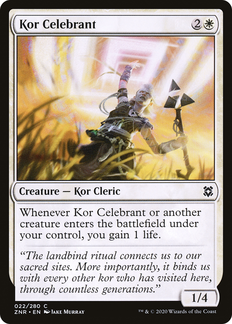 Kor Celebrant (022) - Zendikar Rising