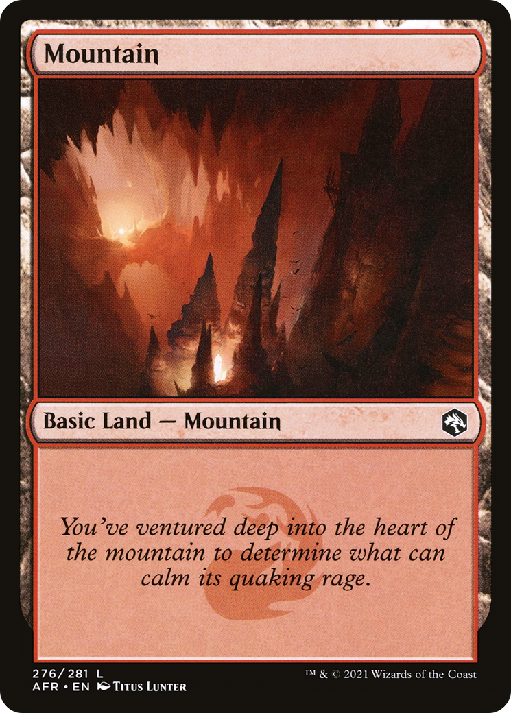 Mountain (276) Foil - Adventures in the Forgotten Realms