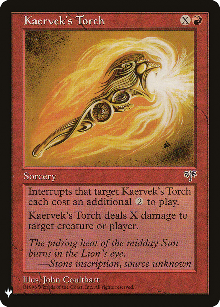 Kaervek's Torch (Retro) (MIR-185) - The List