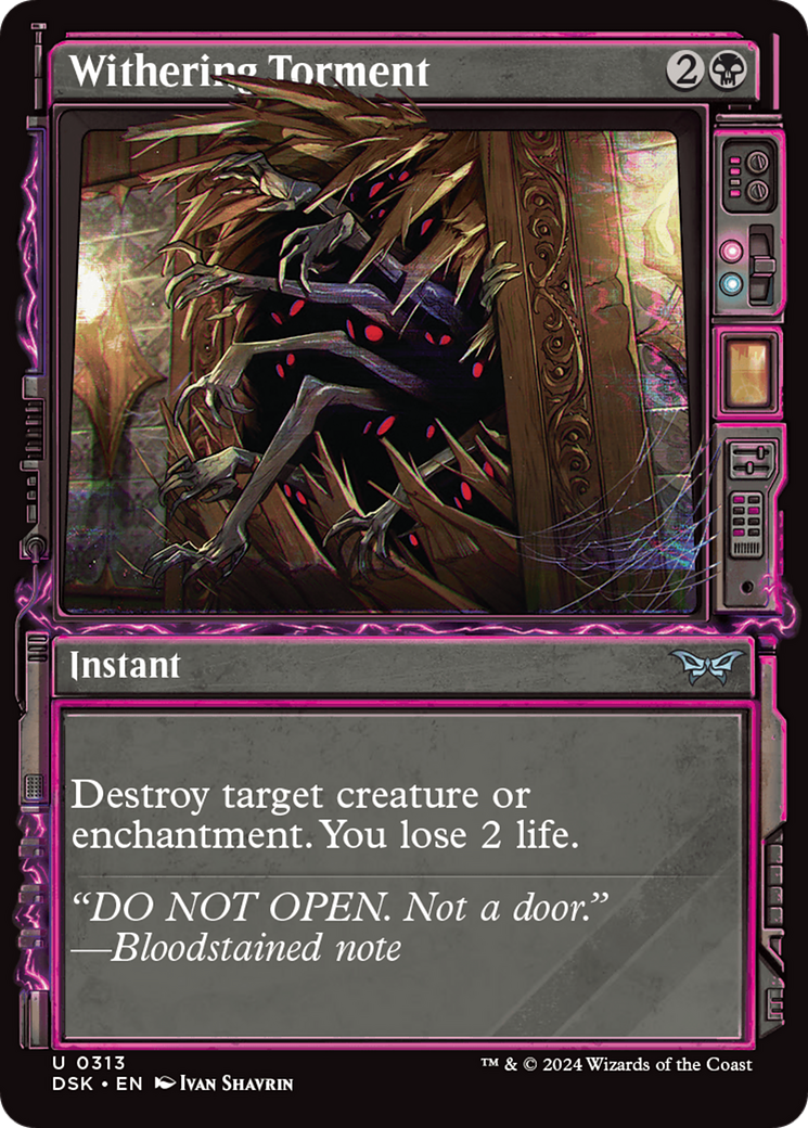 Withering Torment (Showcase) (313) Foil - Duskmourn: House of Horror