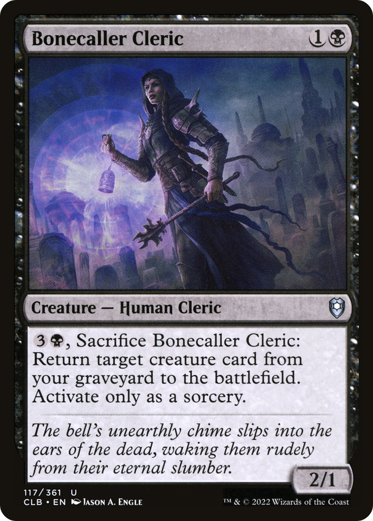 Bonecaller Cleric (117) Foil - Commander Legends: Battle for Baldur's Gate