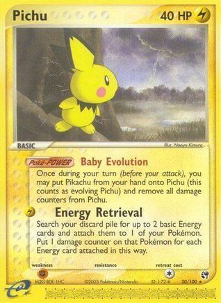Pichu (20) Reverse Holofoil - Sandstorm