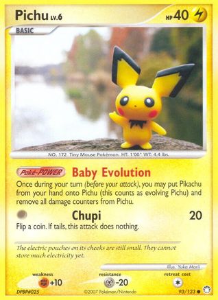 Pichu (93) Reverse Holofoil - Mysterious Treasures