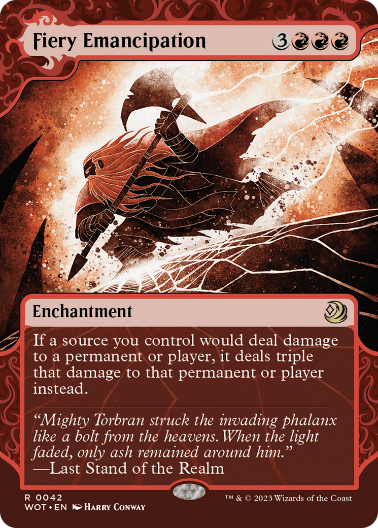 Fiery Emancipation (Showcase) (042) Foil - Wilds of Eldraine: Enchanting Tales