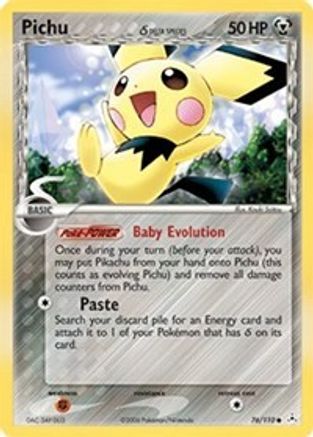 Pichu (Delta Species) (76) Reverse Holofoil - Holon Phantoms