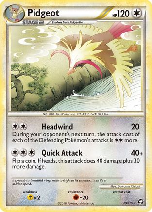 Pidgeot (29) Reverse Holofoil - Triumphant