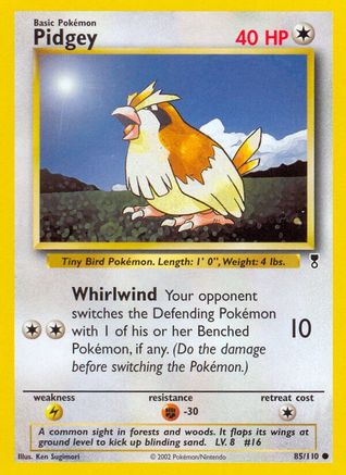 Pidgey (85) Reverse Holofoil - Legendary Collection