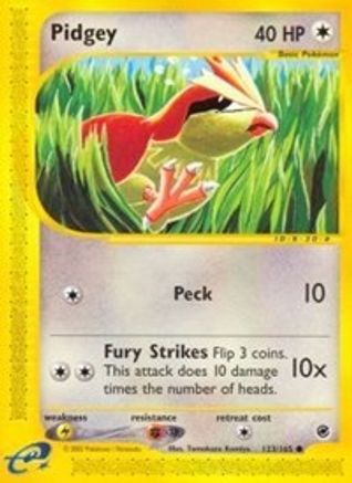 Pidgey (123) Reverse Holofoil - Expedition