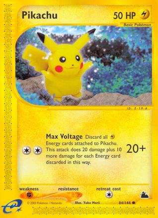Pikachu (84) Reverse Holofoil - Skyridge