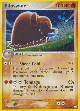 Piloswine (13) Reverse Holofoil - Team Rocket Returns