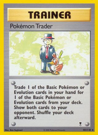 Pokemon Trader (103) Reverse Holofoil - Legendary Collection