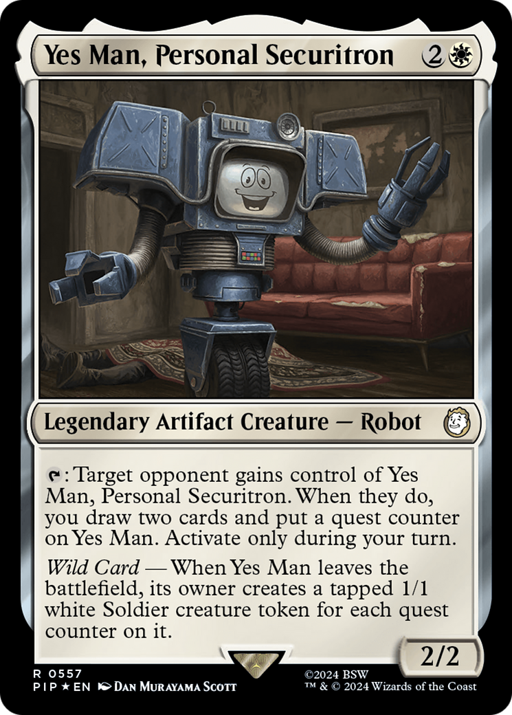 Yes Man, Personal Securitron (Surge Foil) (557) Foil - Fallout