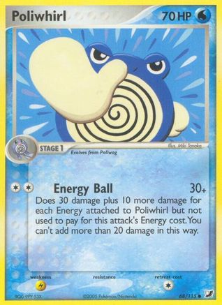 Poliwhirl (68) Reverse Holofoil - Unseen Forces
