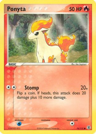 Ponyta (76) Reverse Holofoil - FireRed & LeafGreen