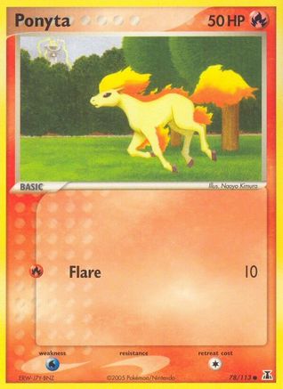 Ponyta (78) Reverse Holofoil - Delta Species