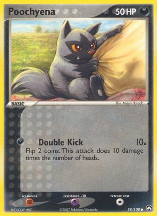 Poochyena (58) Reverse Holofoil - Power Keepers