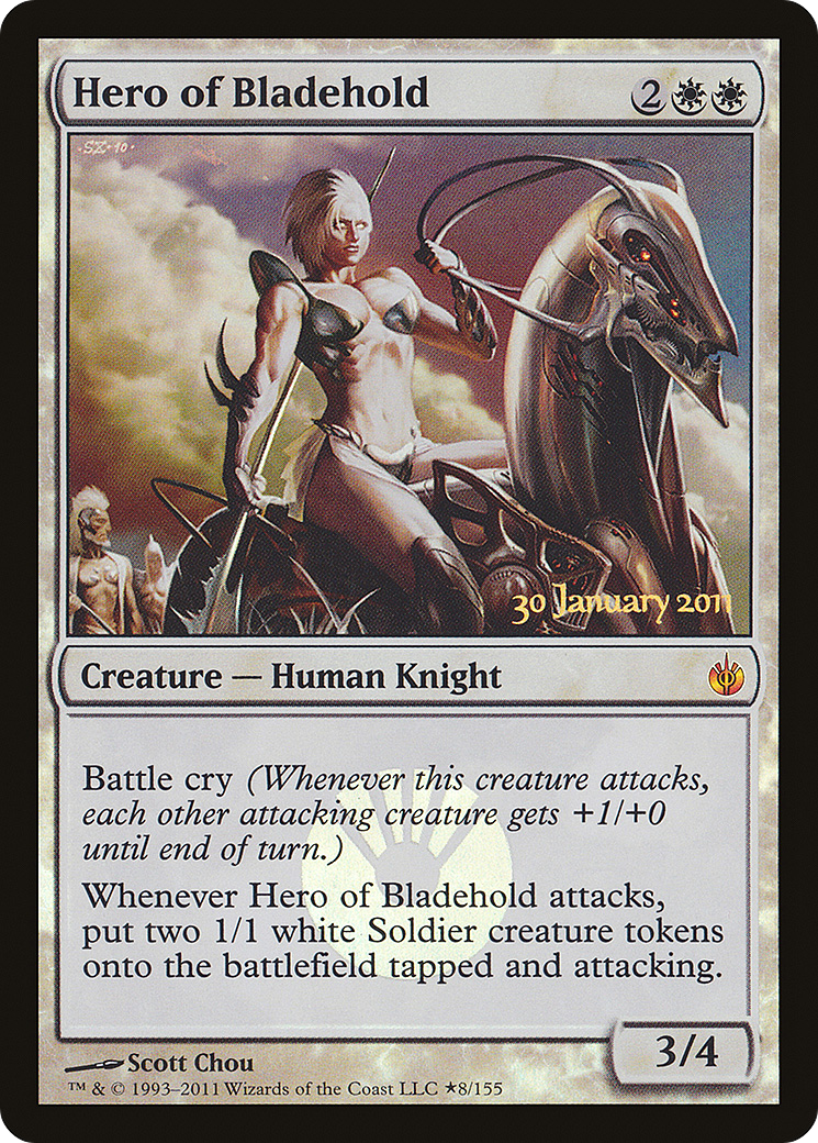 Hero of Bladehold (08★) Foil - Mirrodin Besieged Promos