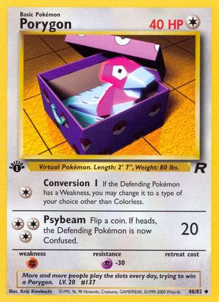 Porygon (48) 1st Edition - Team Rocket