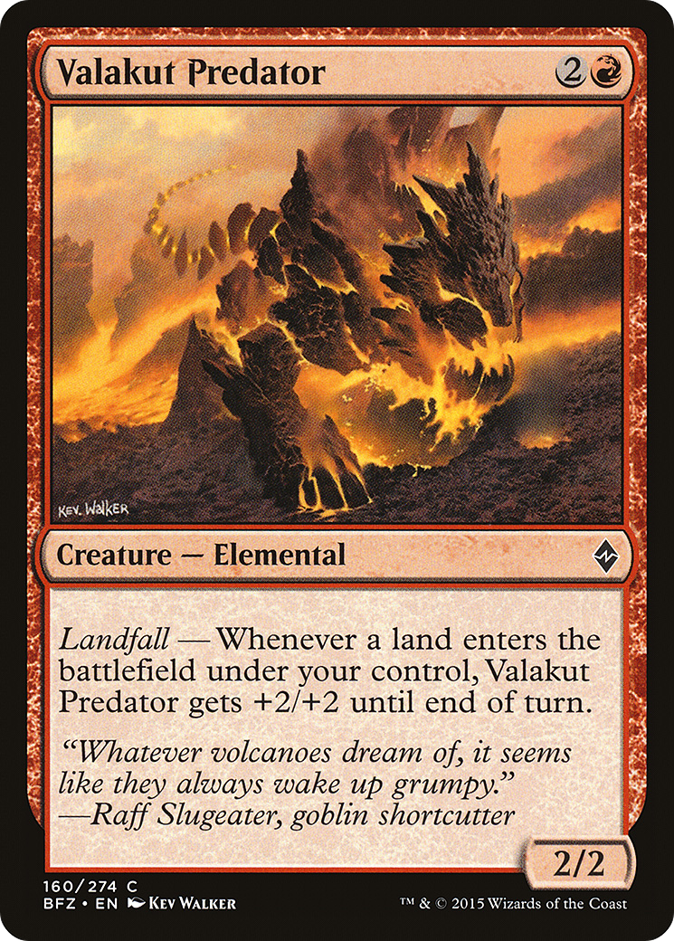 Valakut Predator (160) - Battle for Zendikar