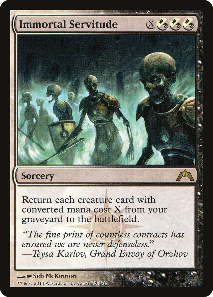 Immortal Servitude (220) Foil - Gatecrash