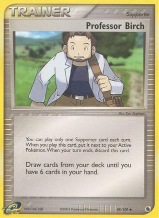 Professor Birch (89) Reverse Holofoil - Ruby and Sapphire