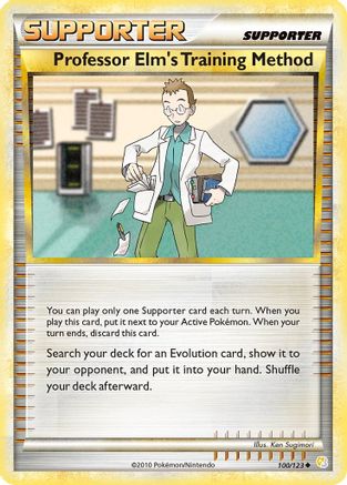 Professor Elm's Training Method (100) Reverse Holofoil - HeartGold SoulSilver