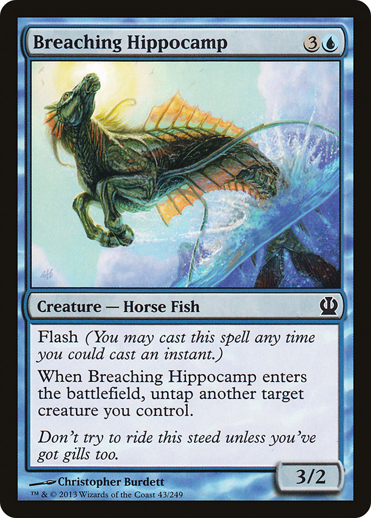 Breaching Hippocamp (043) Foil - Theros