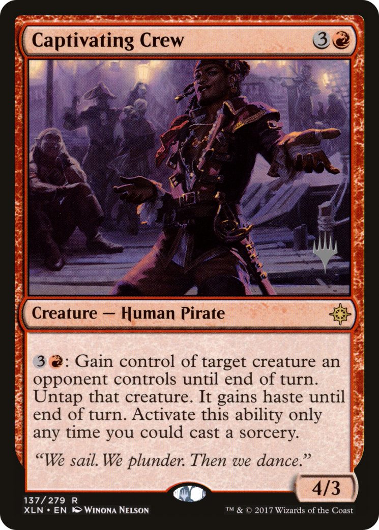 Captivating Crew (137p) Foil - Ixalan Promos