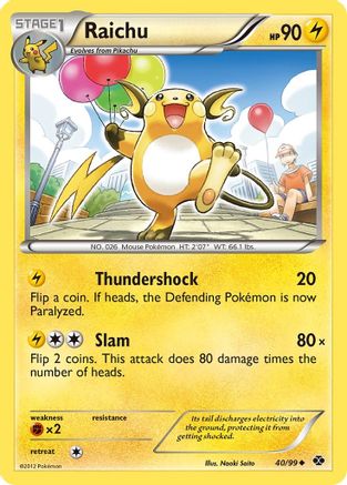 Raichu (40) Reverse Holofoil - Next Destinies