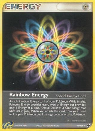 Rainbow Energy (95) Reverse Holofoil - Ruby and Sapphire