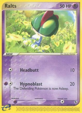Ralts - 67/109 (67) Reverse Holofoil - Ruby and Sapphire