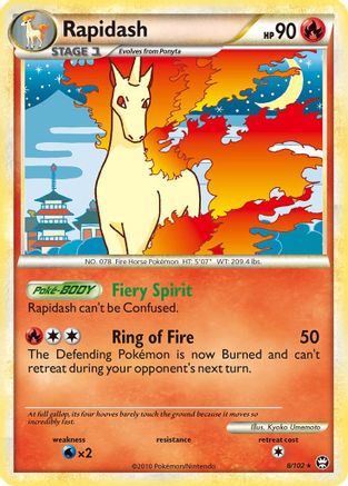 Rapidash (8) Reverse Holofoil - Triumphant