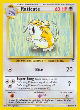 Raticate (61) Reverse Holofoil - Legendary Collection