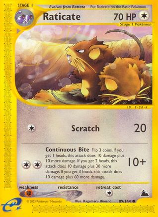Raticate (89) Reverse Holofoil - Skyridge