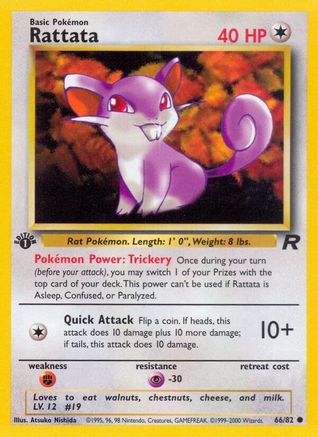 Rattata (66) 1st Edition - Team Rocket