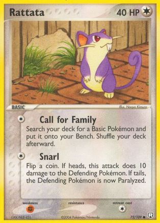 Rattata - 072/109 (72) Reverse Holofoil - Team Rocket Returns