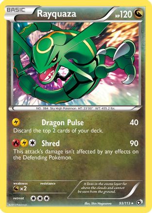 Rayquaza (93) Reverse Holofoil - Legendary Treasures